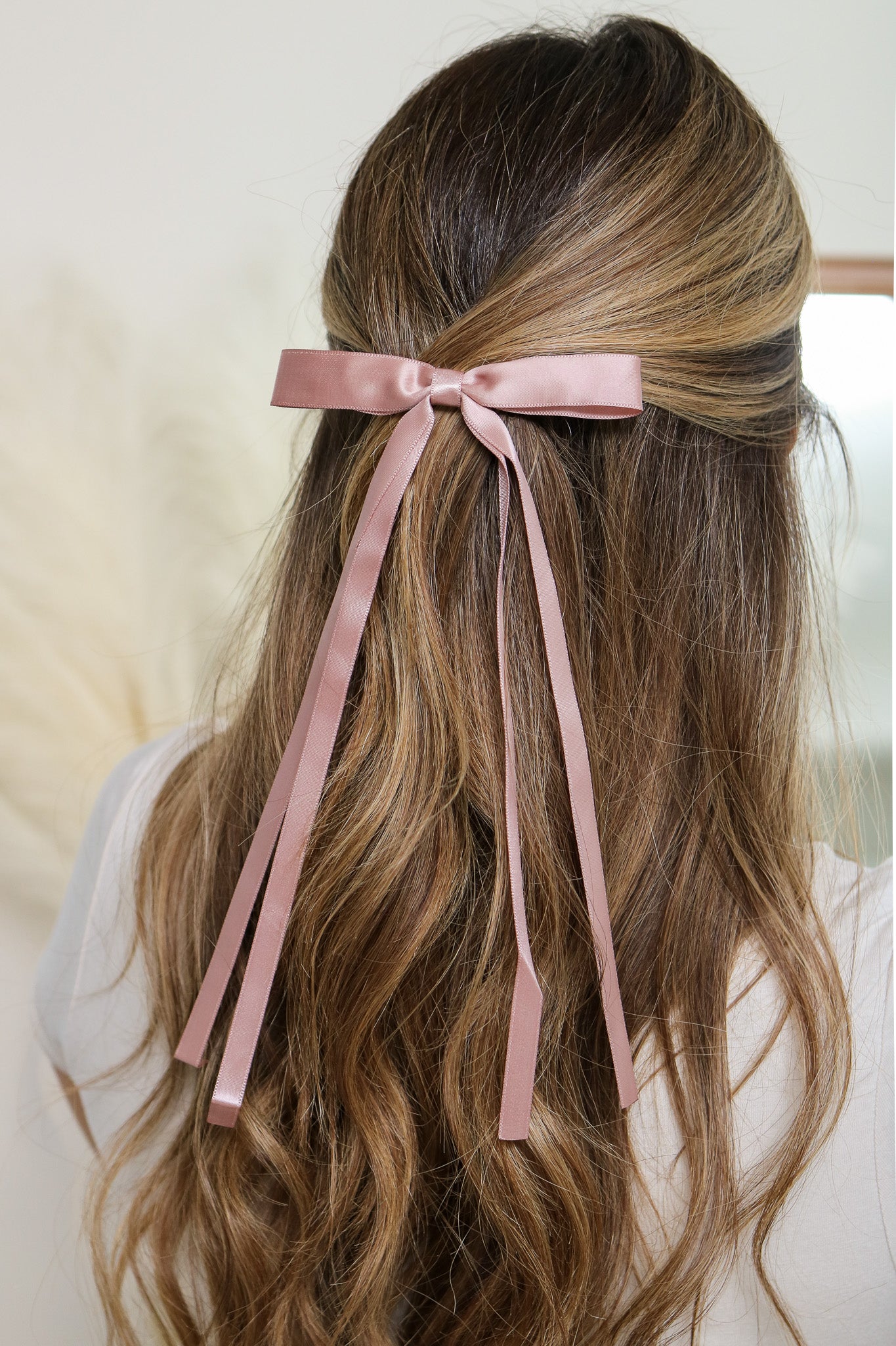 Thin Hair Bow (pink)