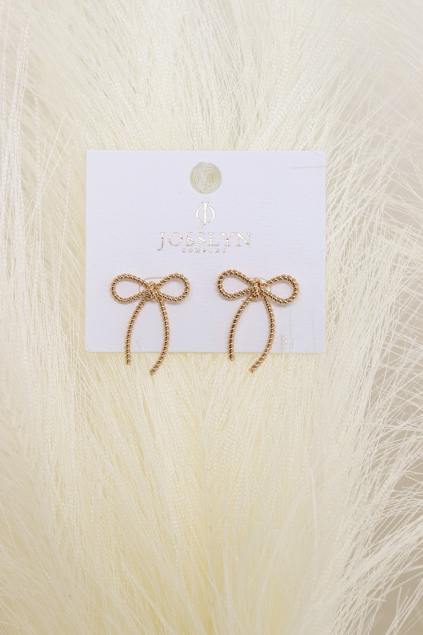 Rope Bow Earrings (gold)