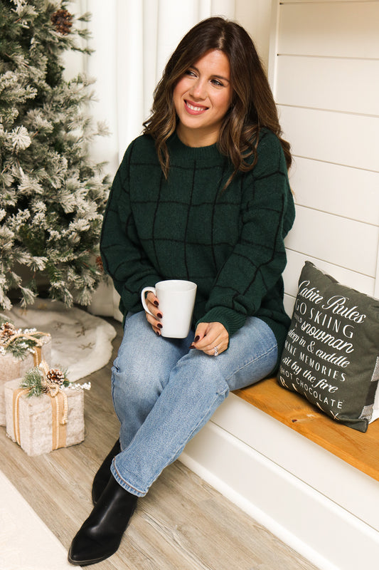 Cabin Fever Green Sweater