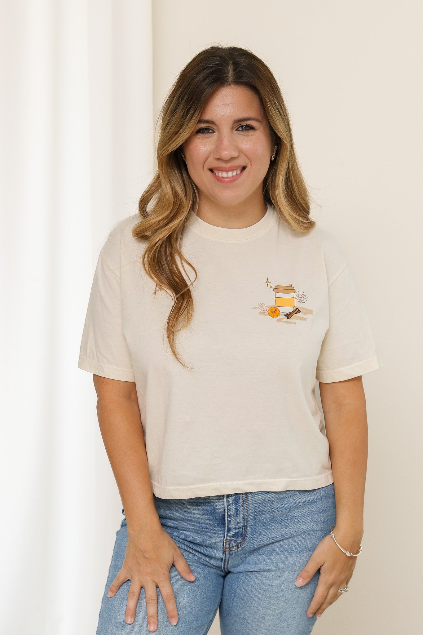 Pumpkin Spice Era Cropped Graphic Tee