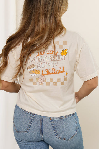 Pumpkin Spice Era Cropped Graphic Tee